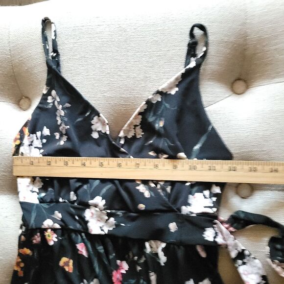 Kayleigh Rica Maternity Knit Crop Floral Jumpsuit Womens XS - Picture 11 of 14